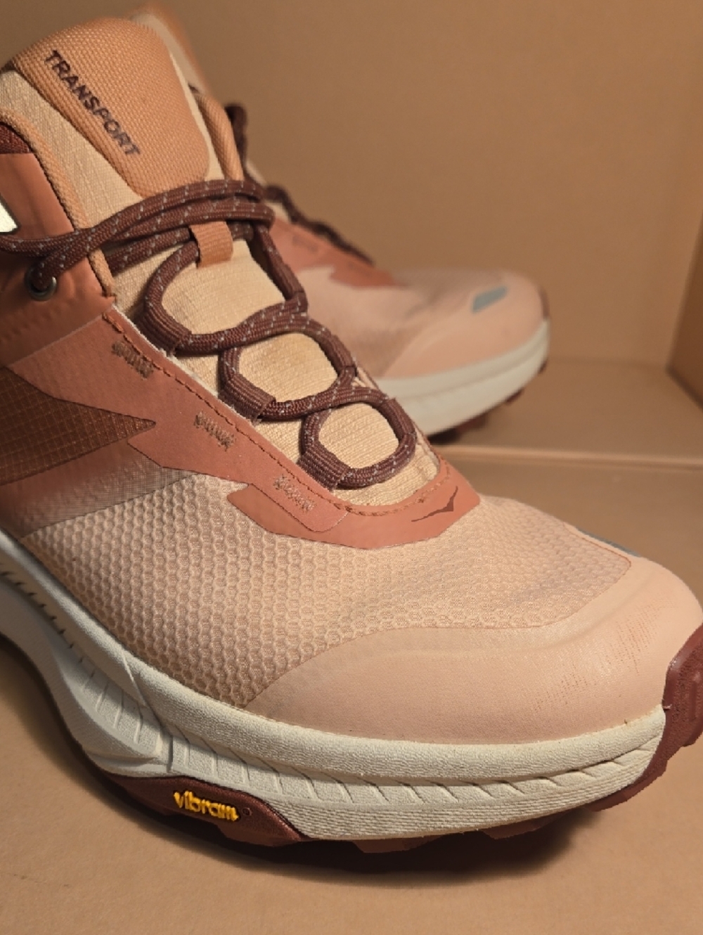 HOKA WOMEN'S TRANSPORT HIKE GORE-TEX ROSE LATTE/BLUSH - Picture 6 of 15